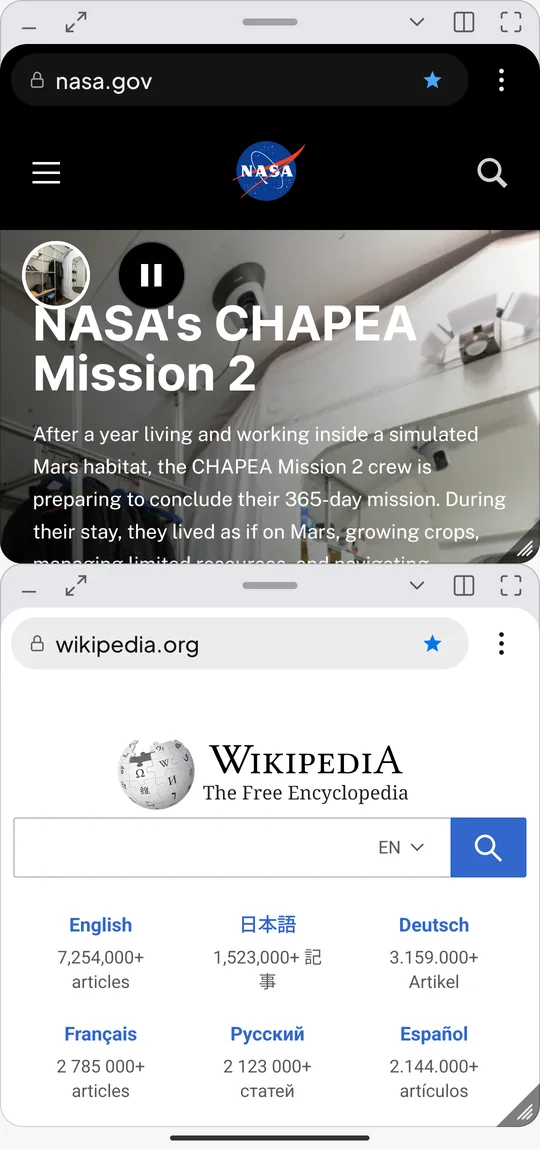 Two floating windows at once